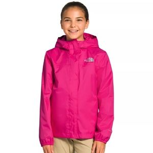 The North Face Girls' Resolve Reflective Jacket Mr. Pink, Medium